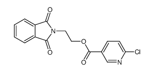 2-(1,3-dioxo-1,3-dihydro-2H-isoindol-2-yl)ethyl 6-chloronicotinate Structure