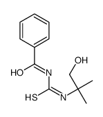 N-[[[1-Methyl-1-(hydroxymethyl)ethyl]amino]thiocarbonyl]benzamide Structure