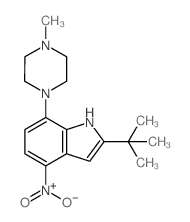 2-(叔丁基)-7-(4-甲基哌嗪-1-基)-4-硝基-1H-吲哚结构式
