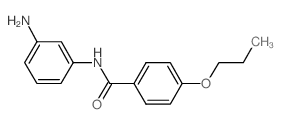N-(3-Aminophenyl)-4-propoxybenzamide结构式
