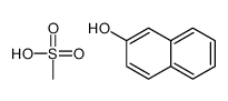 methanesulfonic acid,naphthalen-2-ol结构式