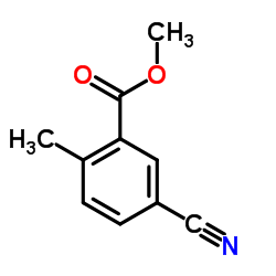 5-氰基-2-甲基苯甲酸甲酯结构式