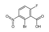 2-bromo-6-fluoro-3-nitrobenzoic acid Structure