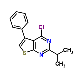 4-Chloro-2-isopropyl-5-phenylthieno[2,3-d]pyrimidine Structure