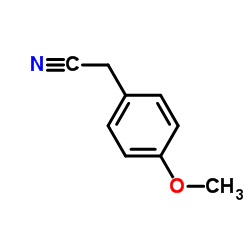 (4-Methoxyphenyl)acetonitrile Structure