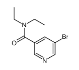 5-溴-N,N-二乙基烟酰胺结构式