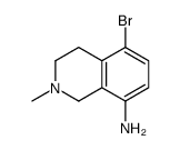 5-bromo-2-methyl-3,4-dihydro-1H-isoquinolin-8-amine Structure