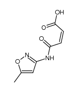 (Z)-4-((5-methylisoxazol-3-yl)amino)-4-oxobut-2-enoic acid结构式