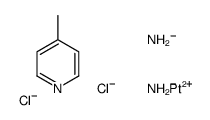 azanide,chloroplatinum(1+),4-methylpyridine,chloride结构式