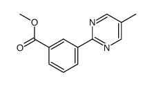 methyl 3-(5-methylpyrimidin-2-yl)benzoate结构式