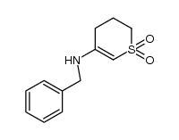 3-benzylamino-5,6-dihydro-4H-thiopyran 1,1-dioxide Structure