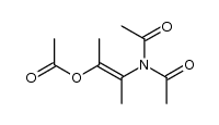 (1E)-2-(diacetylamino)-1-methyl-prop-1-enyl acetate Structure
