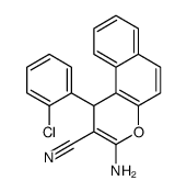 3-amino-1-(2-chlorophenyl)-1H-benzo[f]chromene-2-carbonitrile结构式