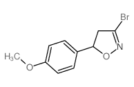 3-溴-4,5-二氢-5-(4-甲氧基苯基)异噁唑结构式