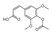 3-(4-acetyloxy-3,5-dimethoxyphenyl)prop-2-enoic acid结构式