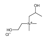2-hydroxyethyl-(2-hydroxypropyl)-dimethylazanium,chloride Structure