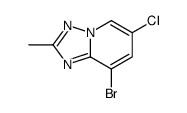 8-溴-6-氯-2-甲基-[1,2,4]噻唑并[1,5-a]吡啶结构式