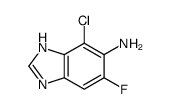 4-Chloro-6-fluoro-1H-benzo[d]imidazol-5-amine Structure