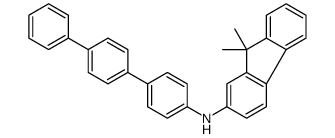 9,9-二甲基-N-[1,1':4',1''-三联苯]-4-基-9H-芴-2-胺结构式