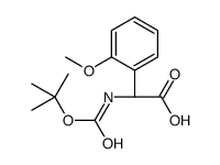 BOC-(R)-2-甲氧基苯基甘氨酸结构式