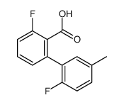 2-fluoro-6-(2-fluoro-5-methylphenyl)benzoic acid Structure