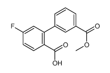 4-fluoro-2-(3-methoxycarbonylphenyl)benzoic acid Structure