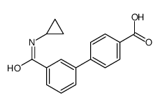 4-[3-(cyclopropylcarbamoyl)phenyl]benzoic acid Structure