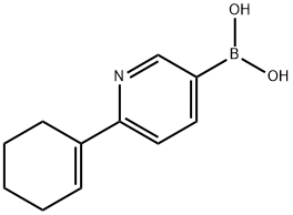 2-(Cyclohexeyl)pyridine-5-boronic acid Structure
