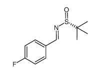 (R)-N-(4-fluorobenzylidene)-2-methylpropane-2-sulfinamide Structure