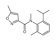 N,5-dimethyl-N-(2-methyl-6-propan-2-ylphenyl)-1,2-oxazole-3-carboxamide结构式