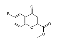 rac-6-Fluoro-3,4-dihydro-4-oxo-2H-1-benzopyran-2-carboxylic Acid Methyl Ester Structure