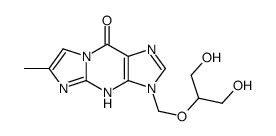 3,9-dihydro-3-((1,3-dihydroxy-2-propoxy)methyl)-6-methyl-9-oxo-5H-imidazol(1,2-a)purine结构式