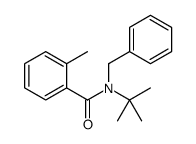 N-benzyl-N-tert-butyl-2-methylbenzamide结构式