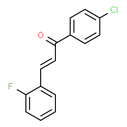 (E)-1-(4-CHLOROPHENYL)-3-(2-FLUOROPHENYL)-2-PROPEN-1-ONE结构式