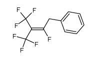 (2,4,4,4-tetrafluoro-3-(trifluoromethyl)but-2-en-1-yl)benzene结构式