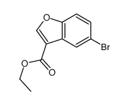 5-溴苯并呋喃-3-羧酸乙酯结构式
