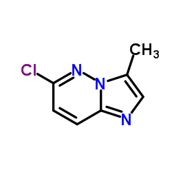 6-氯-3-甲基咪唑并[1,2-b]哒嗪结构式