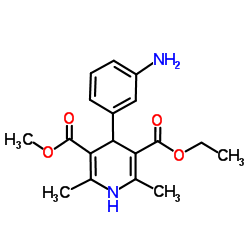 2,6-二甲基-4-(3-氨基苯基)-5-(甲氧羰基)-1,4-二氢吡啶-3-甲酸乙酯图片