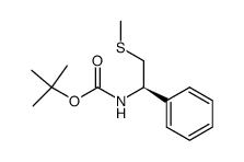 (R)-1-(tert-butoxycarbonylamino)-1-phenyl-2-thiomethyl-ethane结构式