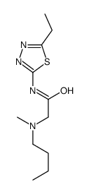 2-[butyl(methyl)amino]-N-(5-ethyl-1,3,4-thiadiazol-2-yl)acetamide结构式