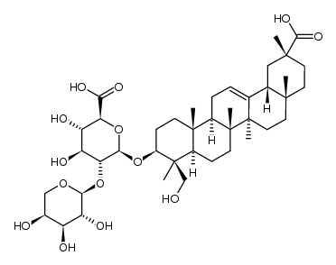 3-O-[α-L-arabinopyranosyl(1→2)]-β-D-glucuronopyranosyl azukisapogenol Structure