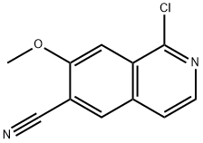 1-氯-7-甲氧基异喹啉-6-甲腈结构式