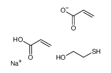 sodium,prop-2-enoate,prop-2-enoic acid,2-sulfanylethanol Structure