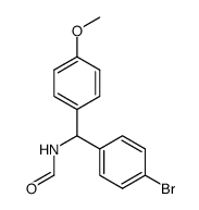 N-((4-bromophenyl)(4-methoxyphenyl)methyl)formamide Structure