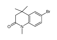 6-溴-1,4,4-三甲基-3,4-二氢-1H-喹啉-2-酮结构式