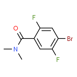 4-Bromo-2,5-difluoro-N,N-dimethylbenzamide结构式