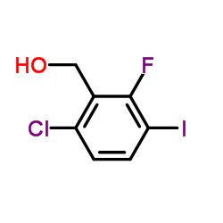 6-Chloro-2-fluoro-3-iodobenzyl alcohol Structure