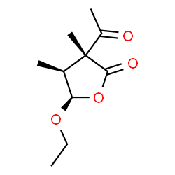 2(3H)-Furanone,3-acetyl-5-ethoxydihydro-3,4-dimethyl-,(3alpha,4alpha,5alpha)-(9CI) Structure