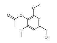 acetic acid 4-hydroxymethyl-2,6-dimethoxy-phenyl ester结构式