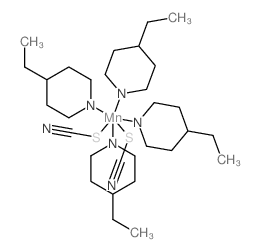 Manganese,tetrakis(4-ethylpyridine)bis(thiocyanato)- (8CI) Structure